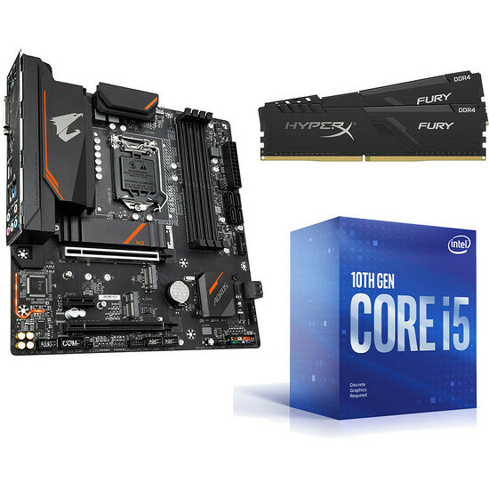 Kit évo Core i5-10400F + GIGABYTE B460M AORUS PRO + 16 Go