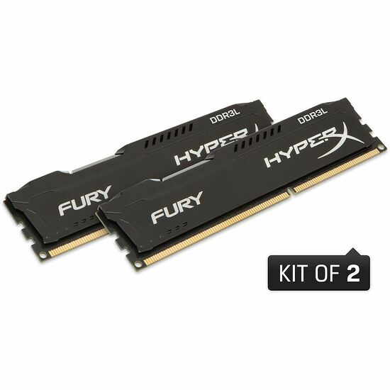 DDR3L HyperX Fury Black, 8 Go (2 x 4 Go), 1866 MHz, CAS 11