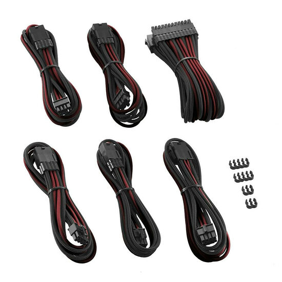 CableMod PRO ModMesh Cable Extension Kit - Noir / Rouge sang