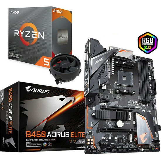 AMD Ryzen 5 3600 (3.6 GHz) + Gigabyte B450 AORUS Elite