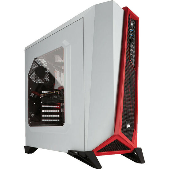 Corsair Carbide SPEC-ALPHA, Blanc/Rouge