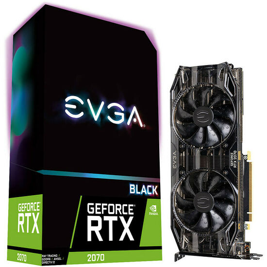 EVGA GeForce RTX 2070 XC BLACK EDITION, 8 Go