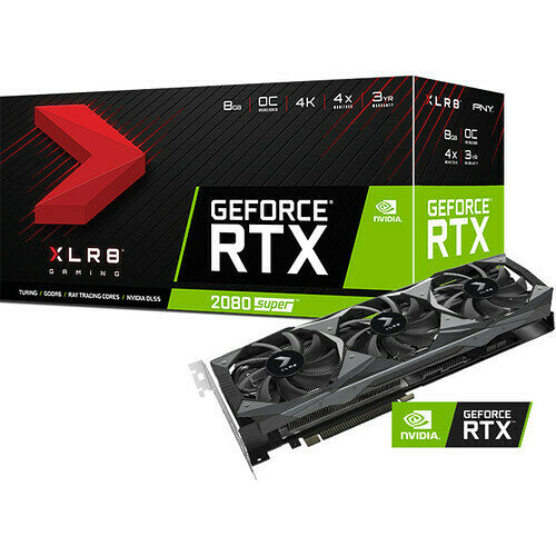 PNY RTX 2080 SUPER XLR8 OC TRIPLE FAN, 8 Go