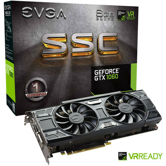 EVGA GeForce GTX 1060 SSC GAMING ACX 3.0, 6 Go