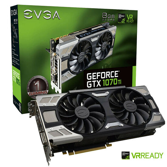 EVGA GeForce GTX 1070 Ti FTW ULTRA SILENT GAMING ACX 3.0, 8 Go