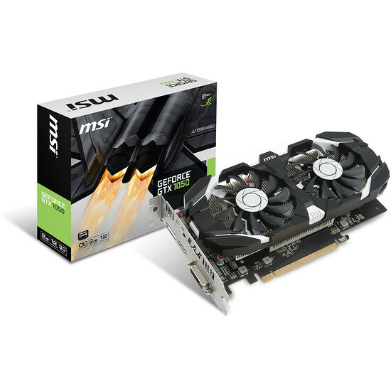 MSI GeForce GTX 1050 2GT OCV1, 2 Go