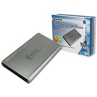 Boitier externe pour disque dur 2.5" IDE/SATA, Argent, Connectland
