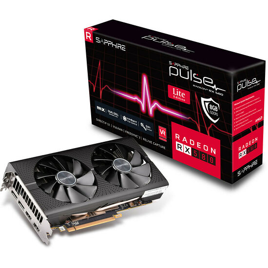 Sapphire Radeon PULSE RX 580 8G G5 OC Lite (8 Go)