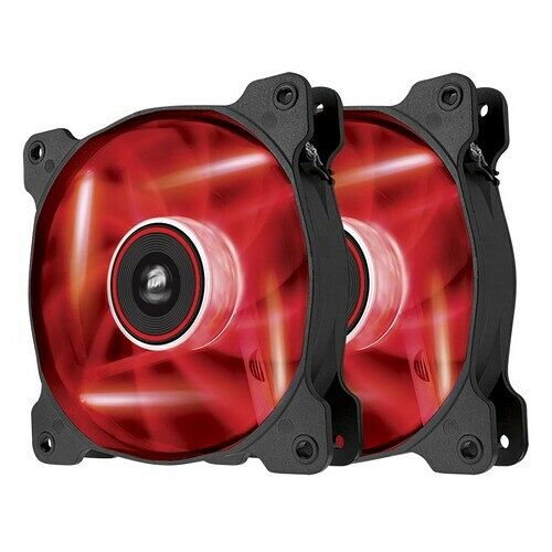 Corsair AF120 Quiet Edition - 120 mm (LED Rouges - Pack de 2)
