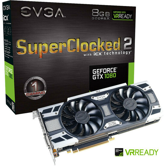 EVGA GeForce GTX 1080 SC2 GAMING iCX, 8 Go