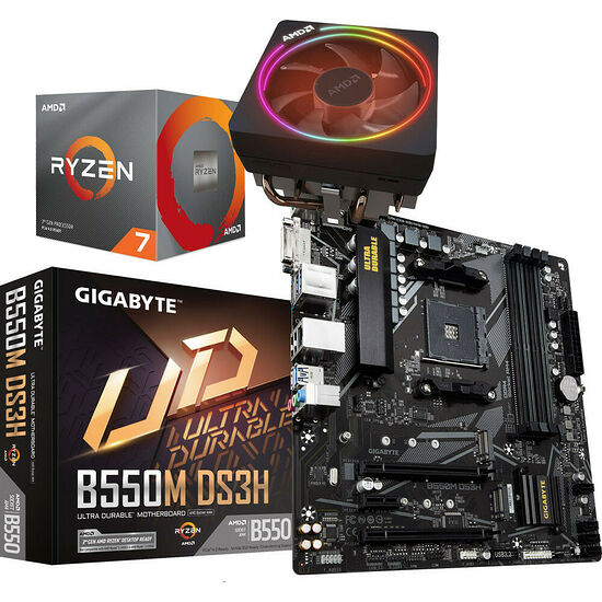 Kit évo AMD Ryzen 7 3700X + Gigabyte B550M DS3H