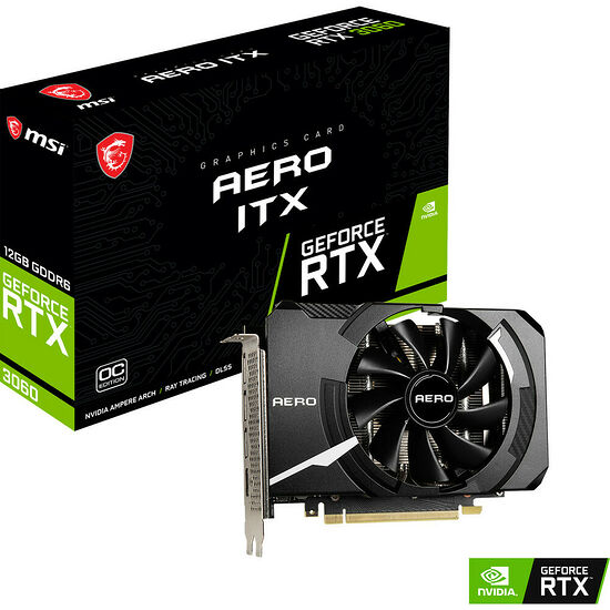 MSI GeForce RTX 3060 AERO ITX OC (12 Go) (LHR)