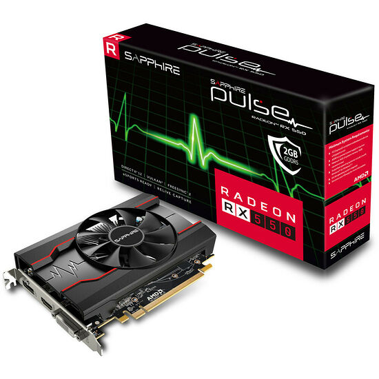 Sapphire Radeon RX 550 PULSE, 2 Go