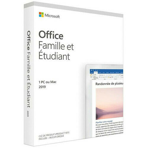 Microsoft Office Famille et Etudiant 2019