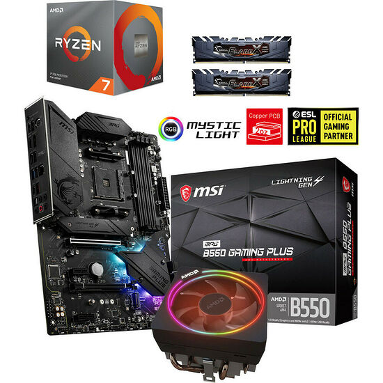 Kit évo Ryzen 7 3700X (3.6 GHz) + MSI MPG B550 Gaming Plus + 16 Go
