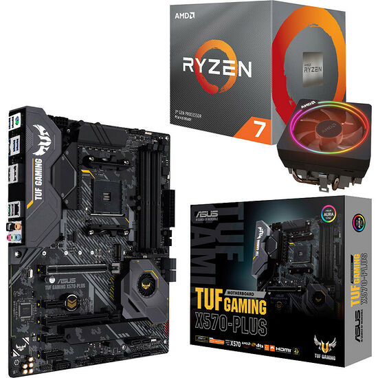 Kit évo Ryzen 7 3700X (3.6 GHz) + ASUS TUF X570 PLUS GAMING