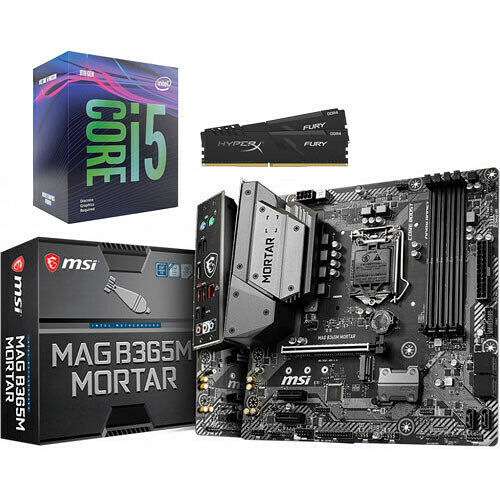 Kit évo Intel Core i5-9400F + MSI MAG B365M MORTAR + 16 Go
