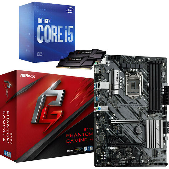 Kit d'évo Intel Core i5-10400F + ASRock B460 PHANTOM GAMING 4 + 16 Go