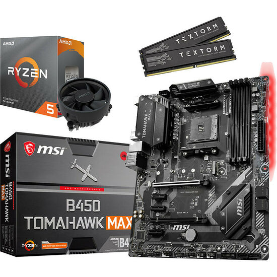 Kit évo Ryzen 5 3500X (3.6 GHz) + MSI B450 TOMAHAWK MAX + 16 Go
