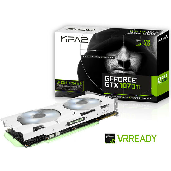 KFA2 GeForce GTX 1070 Ti EX SNIPER White, 8 Go
