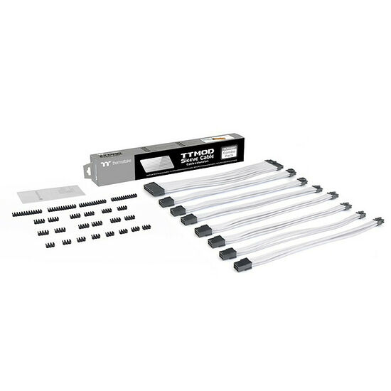 Thermaltake TtMod Sleeve Cable (Cable Extension) - Blanc