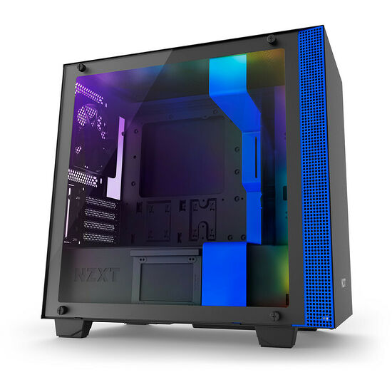 NZXT H400i, Noir mat/Bleu