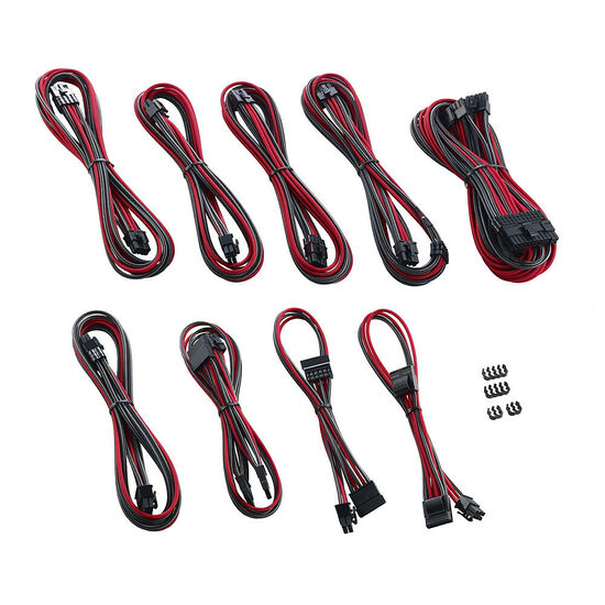 CableMod PRO ModMesh C-Series AXi, HXi & RM - Carbone / Rouge