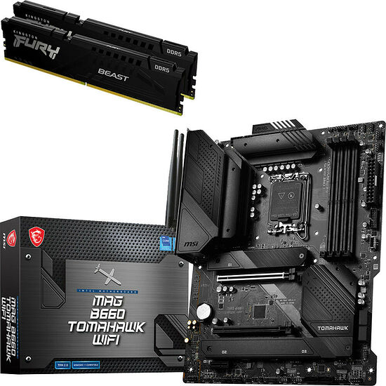 Duo MSI MAG B660 TOMAHAWK WIFI + 32 Go