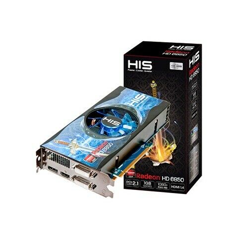Carte graphique HIS Radeon HD 6850 H685F1GD-Fan, 1 Go