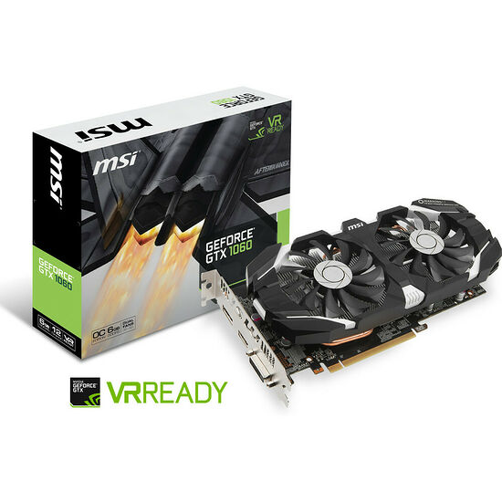 MSI GeForce GTX 1060 6GT OC, 6 Go