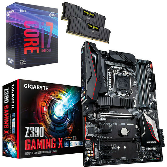 Kit évo Core i7-9700KF + Gigabyte Z390 GAMING X + 16 Go