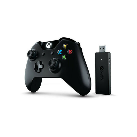 Manette sans fil V2 Microsoft Noir + adaptateur sans fil - Xbox one / PC