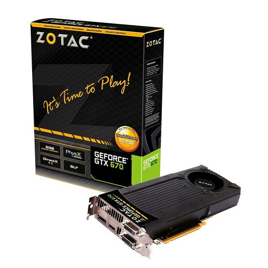 Carte graphique Zotac  GeForce GTX 670 Premium pack, 2 Go