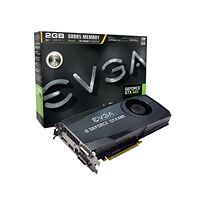 Carte graphique EVGA Geforce GTX 680 OC SuperClocked + Backplate, 2 Go