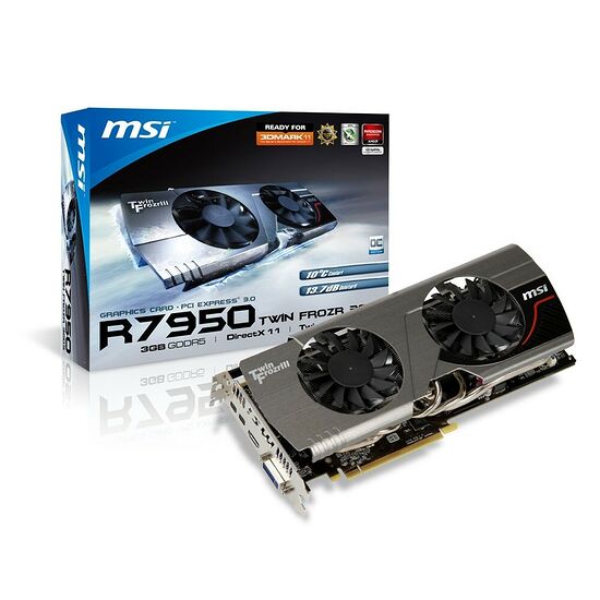 Carte graphique MSI Radeon HD 7950 OC Twin Frozr V2, 3 Go