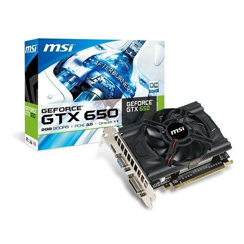 Carte graphique MSI GeForce GTX 650 N650-2GD5/OC, 2 Go