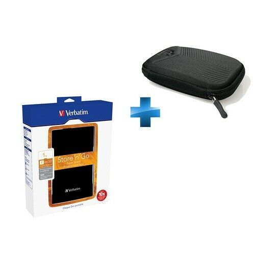 Verbatim Store 'n' Go, 1 To, Noir + Housse