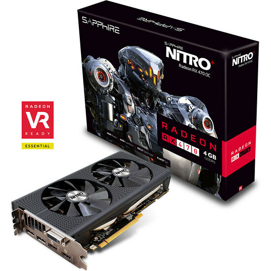 Sapphire Radeon RX 470 NITRO+ LITE (UEFI / Backplate), 4 Go