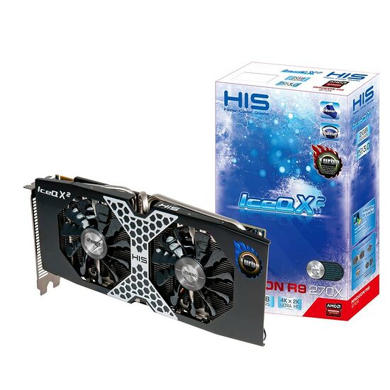 Carte graphique HIS Radeon R9 270X OC IceQ X² Turbo, 2 Go