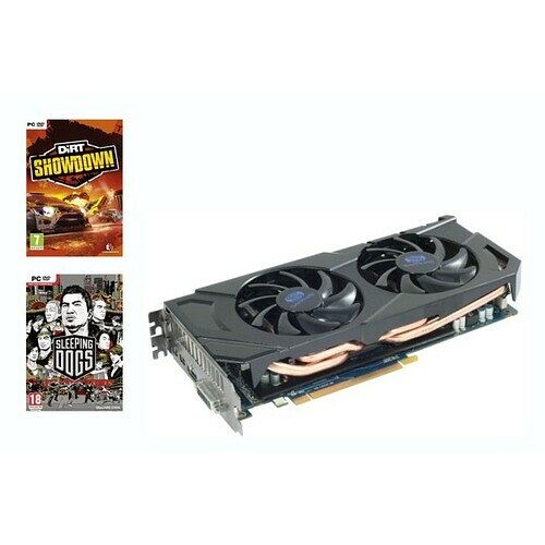Carte graphique Sapphire Radeon HD7870 OC, 2 Go + Pack 2 jeux