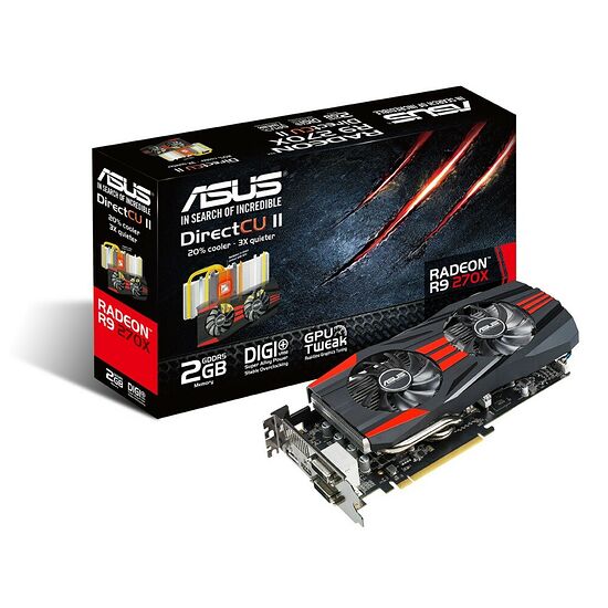 Asus Radeon R9 270X Direct CU II, 2 Go