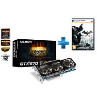Carte graphique Gigabyte GeForce GTX 570 SOC, 1280 Mo + Batman Arkham City
