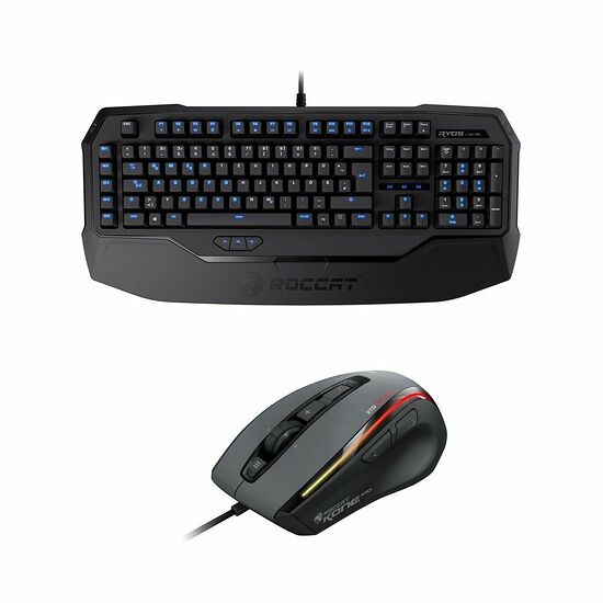 Pack Gaming Roccat, Ryos MK Pro (MX Red) (AZERTY) + Kone XTD Optical