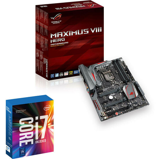 Intel Core i7-7700K (4.2 GHz) + Asus MAXIMUS VIII HERO