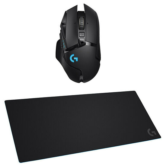 Logitech G502 Lightspeed + Tapis de Souris Gaming G840 XL