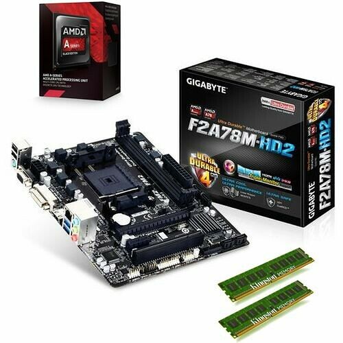Kit évo AMD A10-7850K Black Edition (3.7 GHz) + Gigabyte GA-F2A78M-HD2 + 8 Go