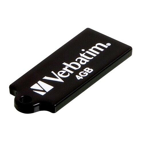 Clé USB 2.0 Store'n'Go Micro New Edition, 4 Go, Noir, Verbatim