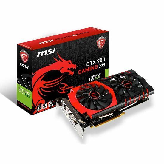 MSI GeForce GTX 950 GAMING 2G, 2 Go