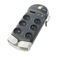 Multiprise parafoudre, 6 prises + Protection Tel + TV, APC