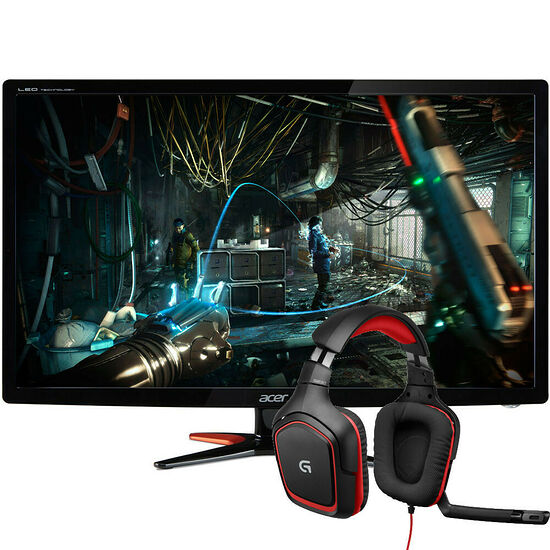 Acer GN276HLbid + Logitech G230 inclus